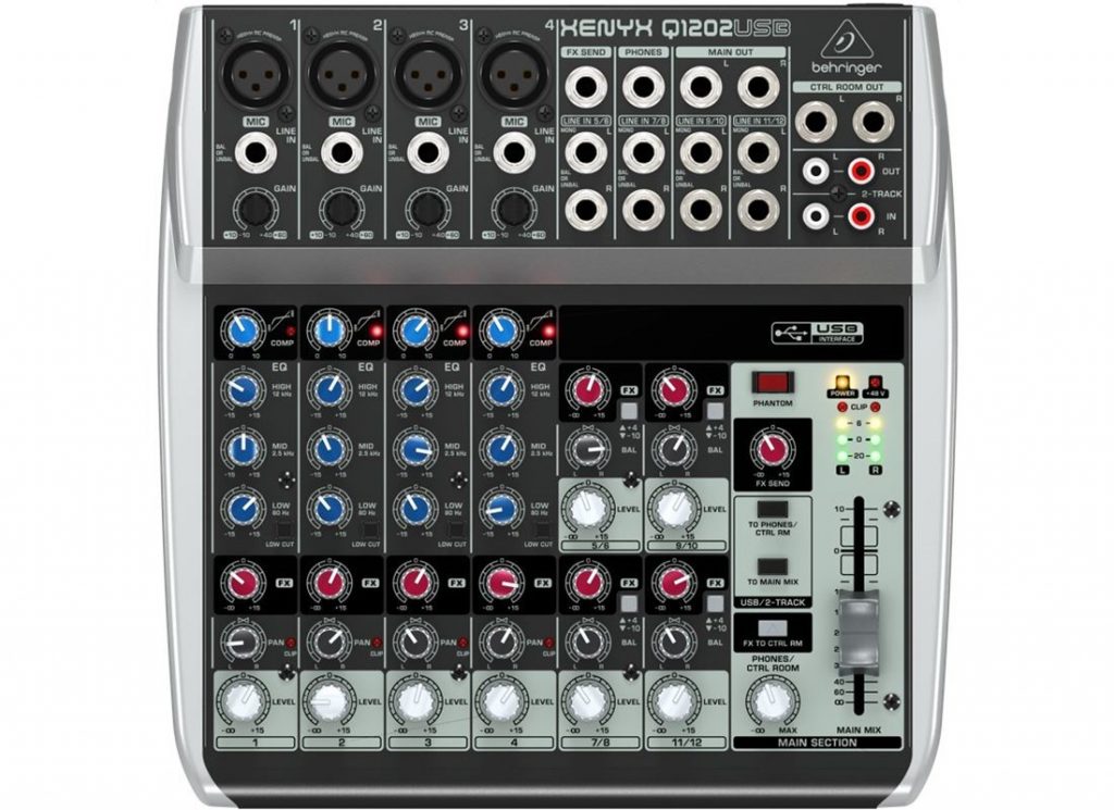 Behringer XENYX Q1202USB Mini Mixer | Hire Frequencies