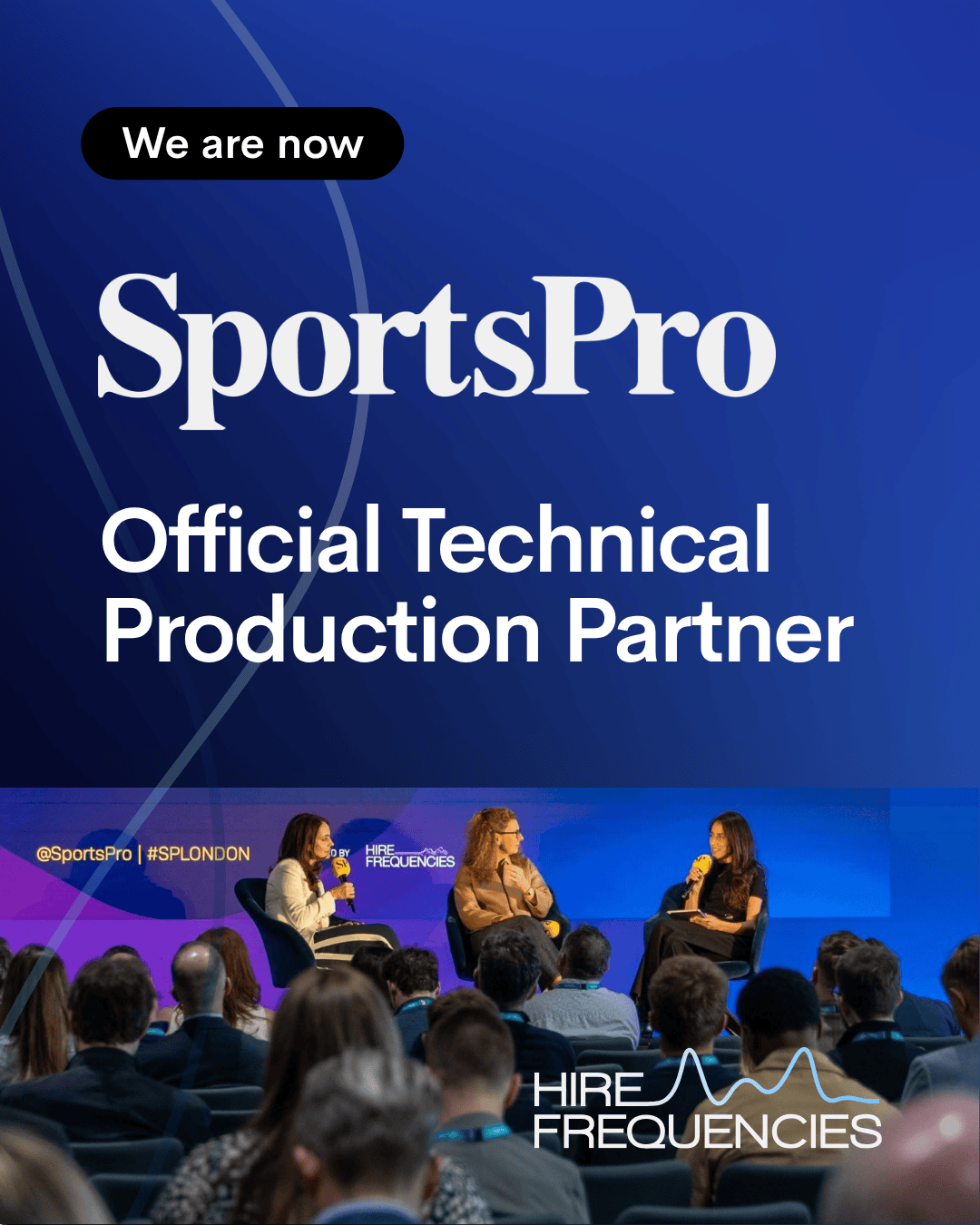 Hire Frequencies announced as SportsPro’s official technical production partner.