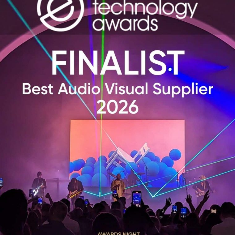 Event Technology Awards 2026 finalist for Best Audio Visual Supplier — awards night 11 November in London