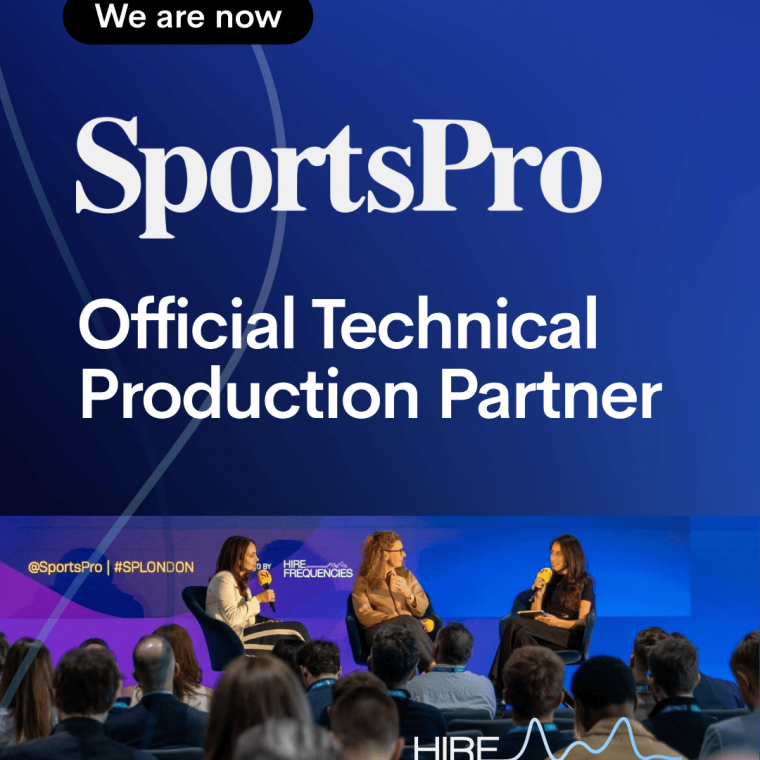Hire Frequencies announced as SportsPro’s official technical production partner.